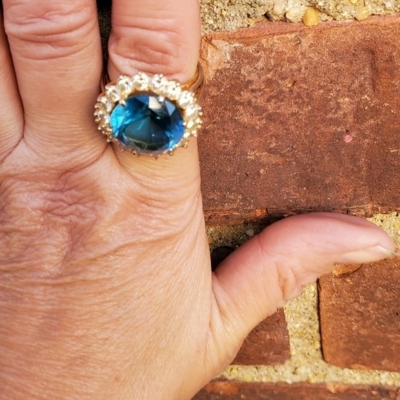 VTG‎ 70's blue topaz beauty 7.5 - Picture 5 of 7